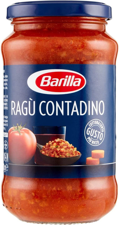 Barilla Ragù Contadino Lot De 12 Sauces Tomates Avec Vin Rouge 400 G