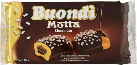 Motta Buondi Lot De 36 Gâteaux En Éponge Italienne Avec Revêtement Au Chocolat Et Remplissage À La Crème Au Chocolat 1656 G