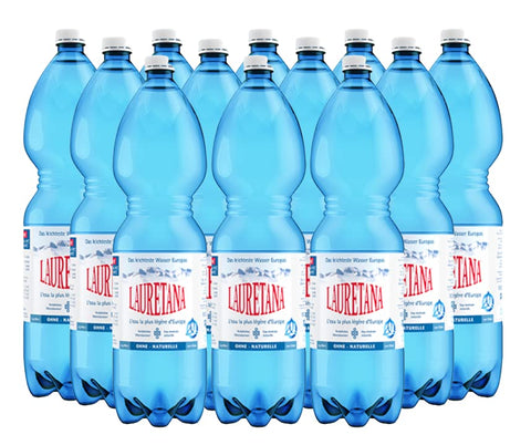 Lauretana - Élégant Dans La Bouteille En Pet De 1,5 L, 6 Pièces (Avec Consigne) (12 Pièces)