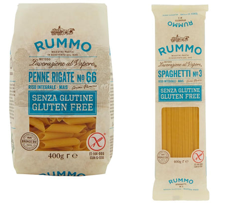 Rummo Pâtes Sans Gluten Paquet D'essai Spaghetti + Stylos Rayés, 24 X 400 G