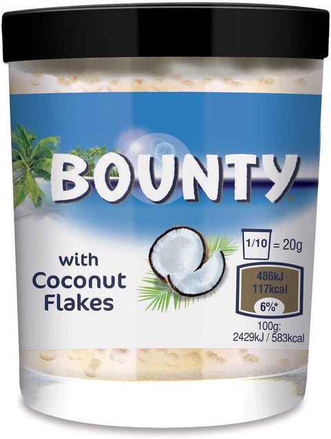 Lot De 6 Crèmes Bounty Avec Flocons De Noix De Coco 200 G