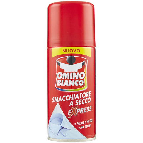 Omino Bianco Produit Spécifique Pour Enlever Les Taches Tenaces, Détachant Spray À Sec Expess, Action Immédiate Sans Traces, 125 Ml