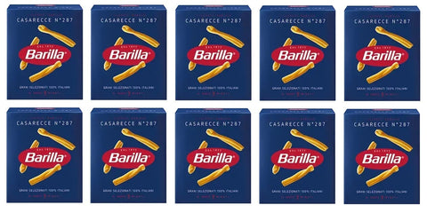 Lot De 10 Bâtonnets Casarecce No. 287 Italiens Pâtes 500 G