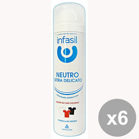 Set 6 Infasil Deodorante Spray Neutro Extradel.150 Ml Cura Del Corpo