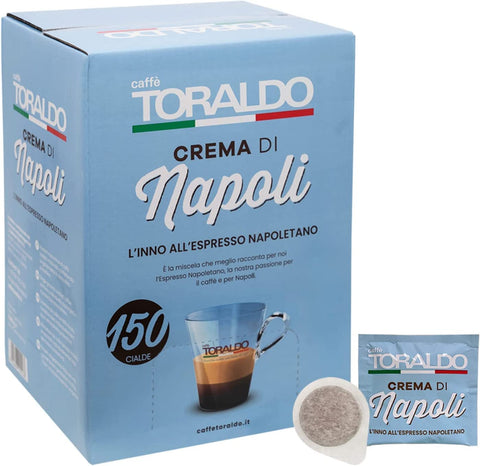 Naples Toraldo Cream Lot De 150 Dosettes De Café Ese 44 Mm