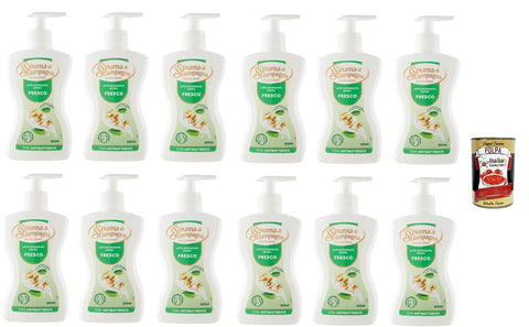 Spuma Di Sciampagna Latte Detergente Intimo Fresco Lait Nettoyant Intime Frais 12 X 300 Ml + Italian Gourmet Polpa Di Pomodoro 400 G
