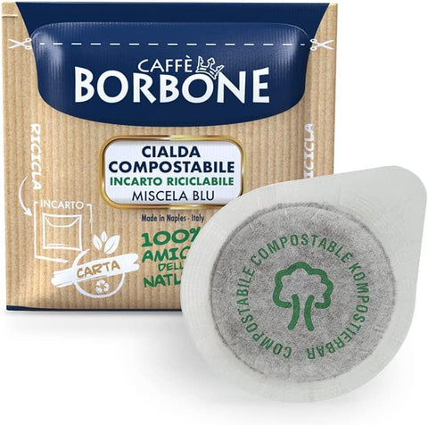 Dosettes En Papier De 44 Mm De Café Borbone "Miscela Blu", Lot De 50, 100, 200, 300, 400, 500 300