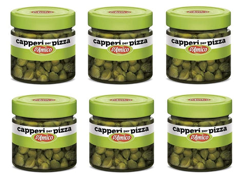 D'amico Lot De 6 Capperi Pour Verre À Pizza 100 G