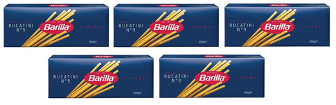 Barilla Lot De 5 Pâtes Italiennes Bucatini N° 9. 500 G