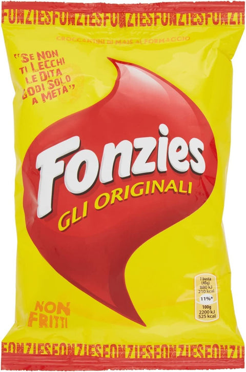 Fonzies Gli Originali Lot De 50 Friandises À Maïs Au Goût Du Fromage 40 G