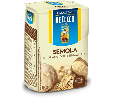 Semola Di Grano Duro De Cecco N°176 Semola Di Grano Graines De Blé Dur 10 Kg 10 X 1000 G