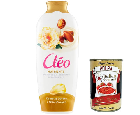 6x Paglieri Cleo Bagnoschiuma Nutriente, Camelia Dorata E Olio Di Argan, Camélia Doré Et Huile D'argan 750 Ml