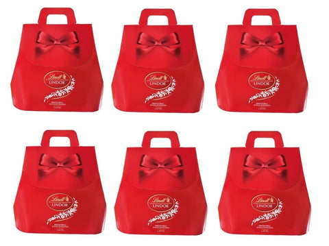 Lindt Lindor Lot De 6 Chocolats À Latte Praline Con Cioccolato Al Latte E Morbido Ripieno Avec Chocolat Au Lait Et Remplissage Doux 190 G
