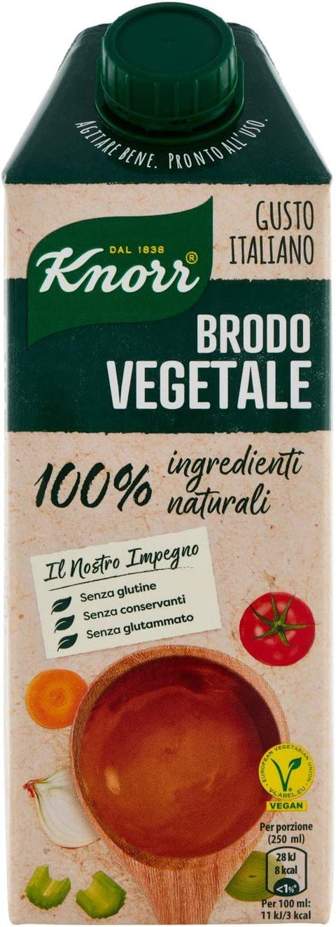 Knorr Brodo Bouillon Végétal Aux Légumes 100% Ingrédients Naturels Sans Gluten 750ml