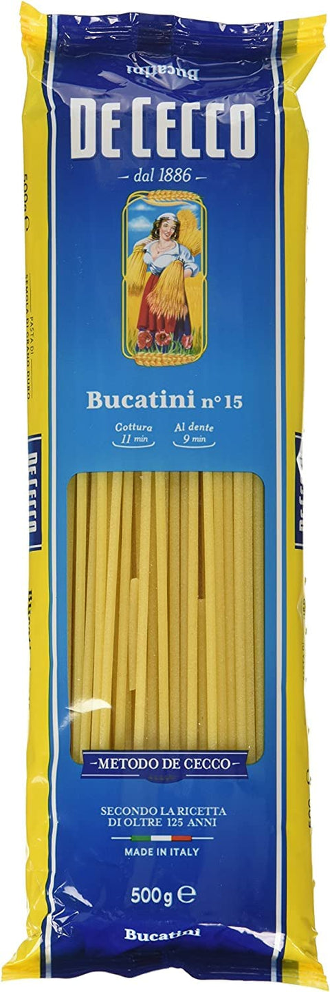 De Cecco Bucatini No. 15 Pâte Italienne 500 G