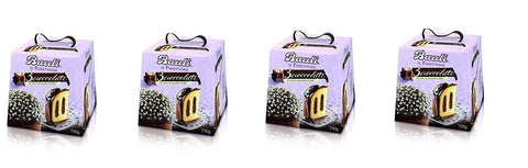 Bauli Panettone 3 Cioccolati Avec Crème Au Chocolat Au Lait 750 G De Produit De Cuisson Italien Recouvert De Chocolat Sans Raisins Et Sans Fruits Confits Tradition De Noël