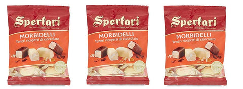 3 X Sperlari Morbidelli Teneri Ricoperti Di Cioccolato 32% Amandes Chocolat Couvert 130g