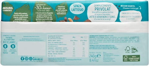 10x Misura Tortine al Cioccolato Privolat Gâteau au chocolat sans lait ni œufs 240 g