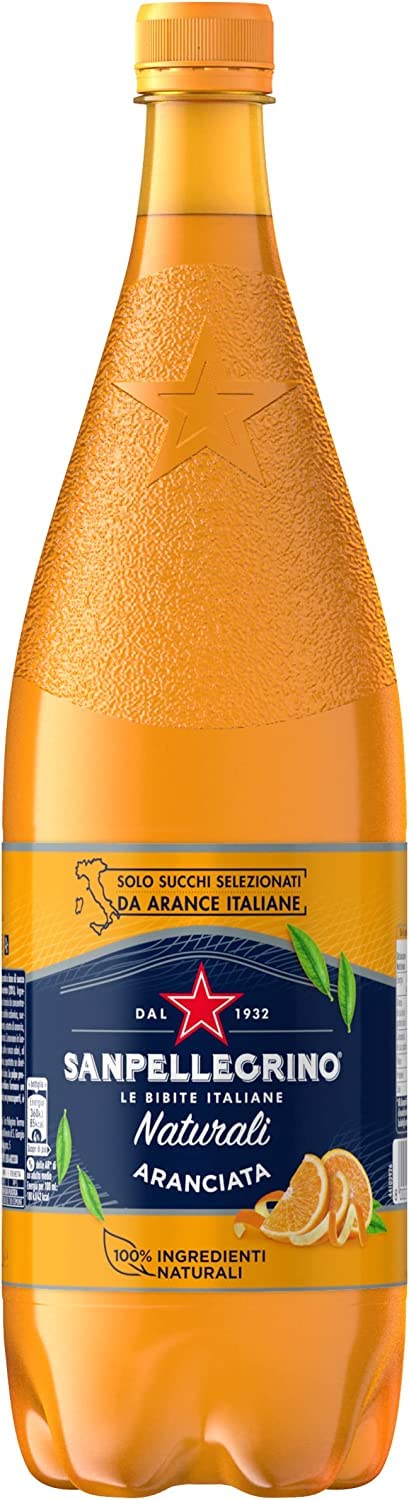 San Pellegrino Aranciata Italian Orange Lot De 12 Boissons Gazeuses En Pet 1,25 L