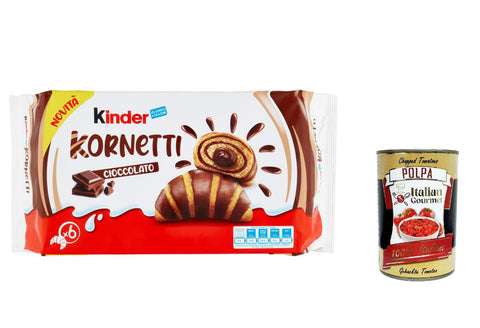 Ferrero Cioccolato Cornetti Lot De 6 Croissants Farcis Au Chocolat 252 G Chaque Paquet Contient 6 Croissants + Polpa Gourmet Italien 400 G