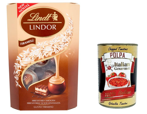 Lindor Pralines Tiramisu 200 G + Italian Gourmet Polpa Di Pomodoro 400 G