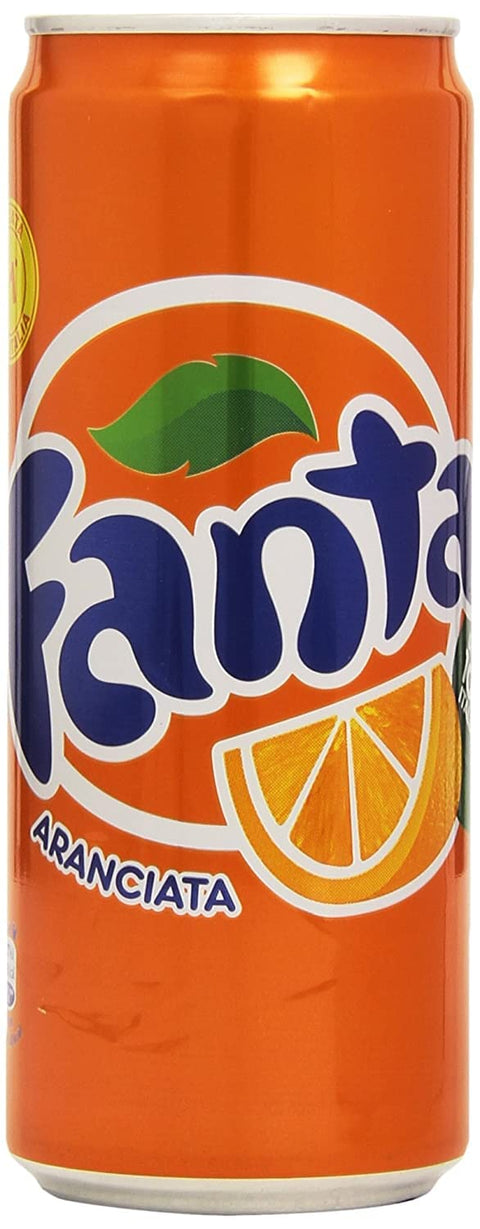 Fanta Lot De 48 Boîtes De Limonade Orange 330 Ml 100 % Oranges Italiennes