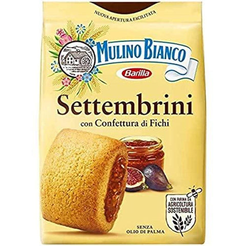 Mulino Bianco, Settembrini - Biscuits Au Coeur Tendre Riche En Confiture De Figues Enrobés D'une Délicate Pâte Sablée Réalisée À Partir De Farine Issue De L'agriculture Durable - 1 Paquet De 300 G