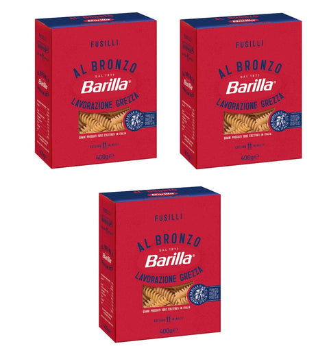 Barilla Fusilli Al Bronzo Lot De 3 Pâtes Tirées Bronze 400 G