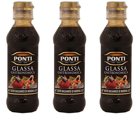 Ponti Aceto Balsamico Di Modena Vinaigre Balsamique Italien 250 Ml