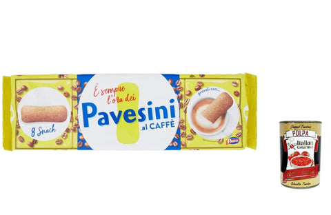 Pavesi Pavesini Lot De 6 Biscuits À Café 200 G + Goumet Italien Polpa 400 G