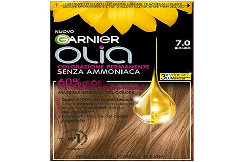 Garnier Olia Hair Dye No. 7.0 Blonde Multicolore