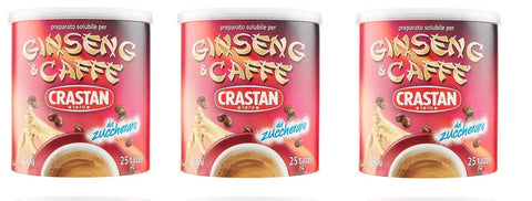 Crastan Instant Ginseng & Coffee Drink Lot De 25 Tasses 200 G