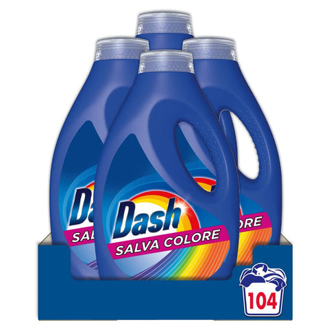 Dash Économiseur De Couleur Pour Machine À Laver Liquide 5,2 L, 104 Lavages, Impeccable Contre Les Taches À Chaque Lavage