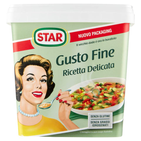 Star Gusto Fine Ricetta Delicata Préparation Alimentaire Pour Bouillon 1000g Pack Environ 50 Litres De Bouillon Sont Obtenus