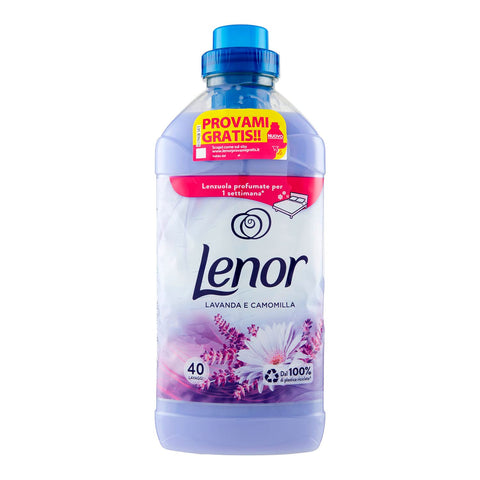 Lenor Lavande Et Camomille Adoucissant 40 Lavages, Pour Une Fraîcheur Et Une Douceur Durable, 1000 Ml - Lot De 8