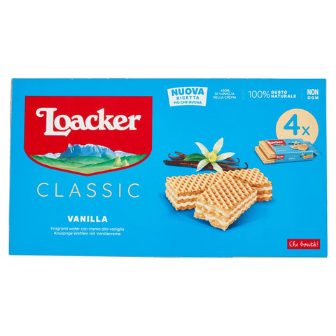 Loacker Classic Lot De 3 Cubes En Forme De Râne Vanille Gaufres Biscuits Gâteaux 4 X 45 G