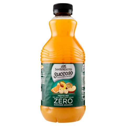 12x San Benedetto Succoso Frutta Mix Zero Pet Sans Sucre 90 Cl Jus De Fruits