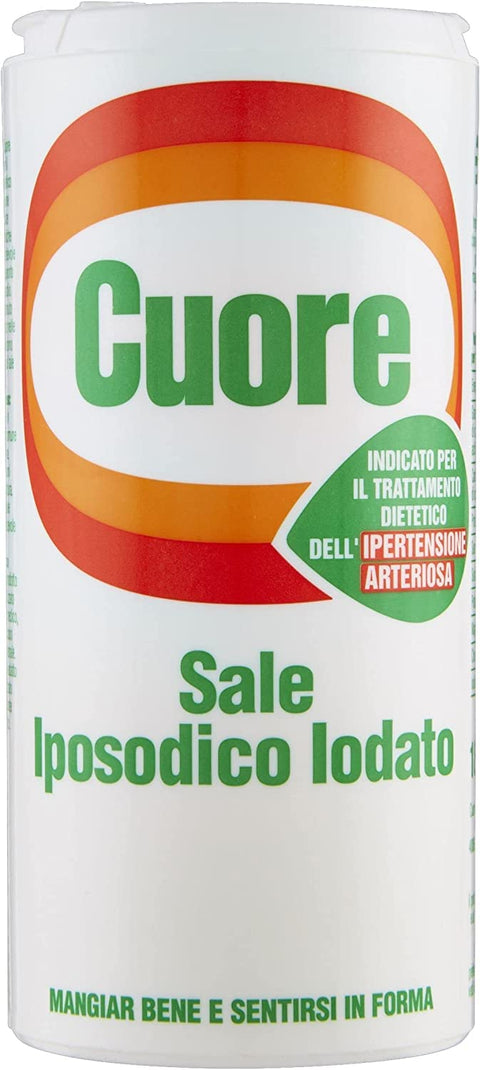 3x Cuore Sale Iposodico Iodato Sel Iodé Italian Iode 180 G Italien