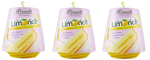3x Bauli Pandoro Con Crema Limoncè À La Crème De Citron 750g