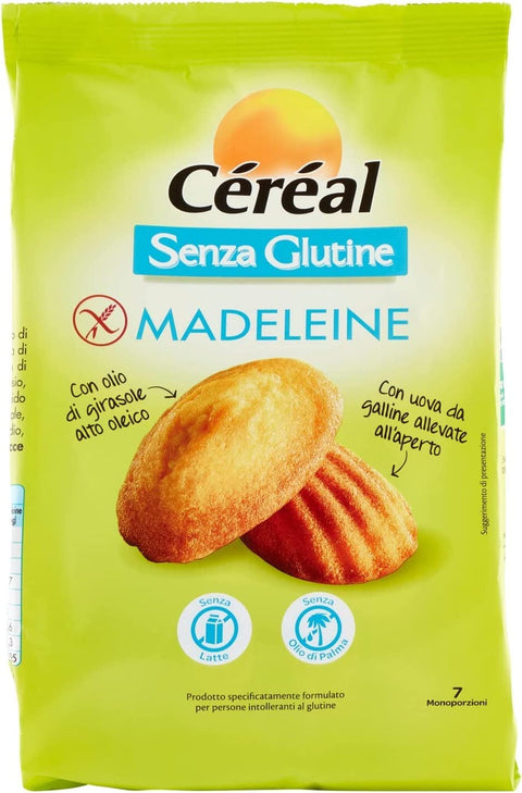 Céréal Madeleine Senza Glutine Snack Sucré Sans Gluten Sachet 200 G Sans Huile De Palme Sans Lait