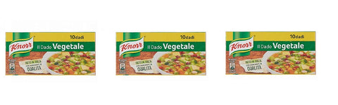 Knorr Veggie Dado Brodo Lot De 3 Cubes À Soupe Végétarien Riches En Goût 10 Pz