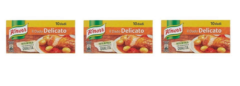 Knorr Delicato Dado Brodo Lot De 3 Cubes À Soupe Doux Et Riche En Goût 10 Pz