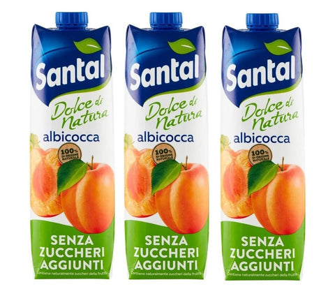 Parmalat Santal Succo Di Frutta Albicocca Dolce Di Natura Zero Courgettes Aggiunti Abricots Jus De Fruits Nul Additif Sucres Boisson Rafraîchissante Tetrapack 1000 Ml