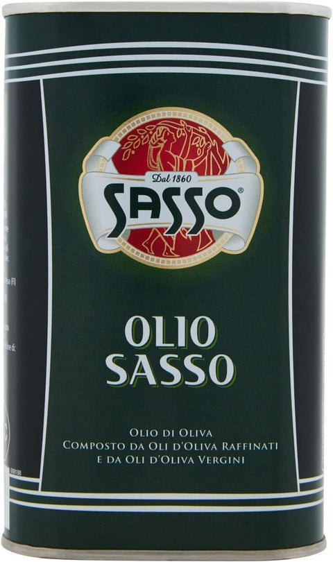 Sasso Olio Lot De 3 Bouteilles D'huile D'olive Extra Vierge Vierge 500 Ml 100 % Italien