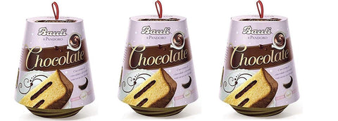 3x Bauli Pandoro Chocolate À La Crème Au Chocolat Décorée Avec Du Cacao 750g