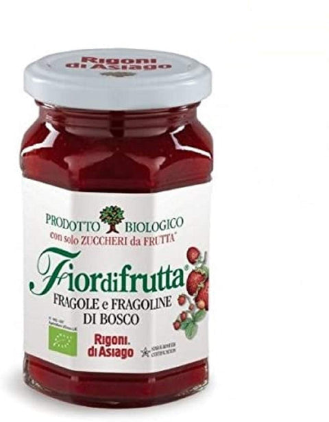 Rigoni Di Asiago 3 X Fleurs Italiennes Earth Berry & Wild Strawberry Jam Bio 250 G