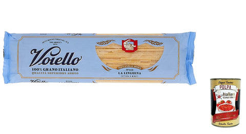 Voiello Pasta La Linguina Lot De 10 Pâtes 100 % Italiennes N 112 500 G + Polpa Italian Gourmet 400 G