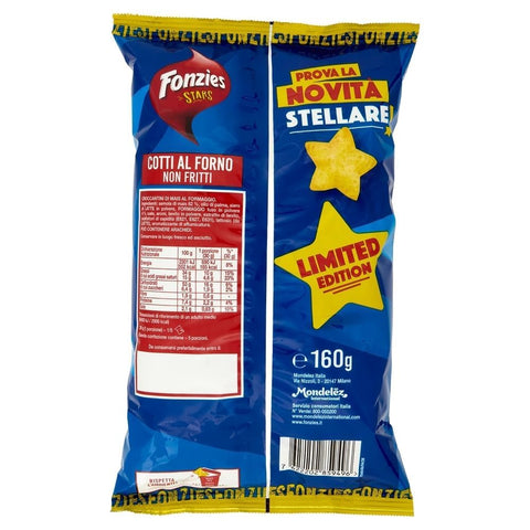 Fonzies Stars - Limited Edition Snacks en forme d'étoile au maïs et au fromag 20x 160g