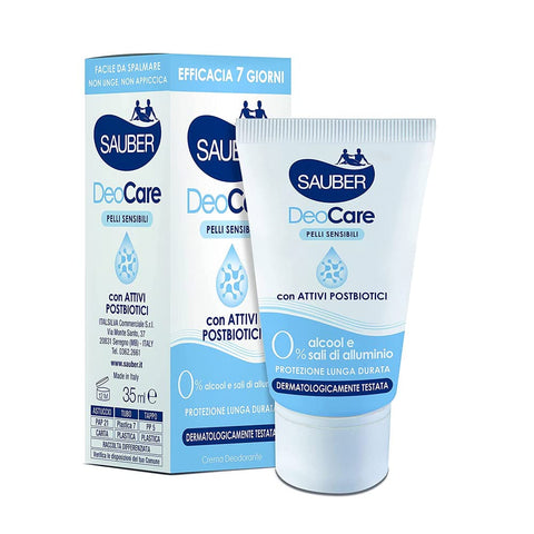 Sauber Deocare Lot De 6 Crèmes Déodorantes Pour Le Corps, 7 Jours, Protection Longue Durée