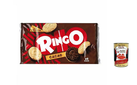 Pavesi Ringo Lot De 12 Biscuits Au Cacao 330 G + Polpa Gourmet Italien 400 G